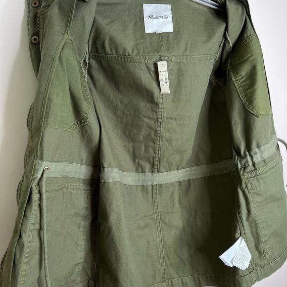 Madewell Olive Green Surplus Jacket XXS NWT Utility Gorpcore Military Style - Picture 7 of 10